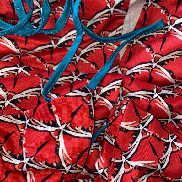 NEW INVENTORY 🔥Allover Print Tied Backless Split Hem Dress🔥 - Picture 7 of 7